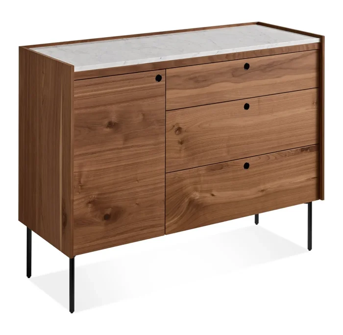 Peek 1 Door / 3 Drawer Credenza by Blu Dot