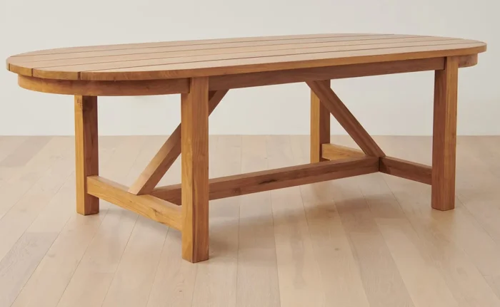 Outdoor Montecito Oval Dining Table by Jenni Kayne