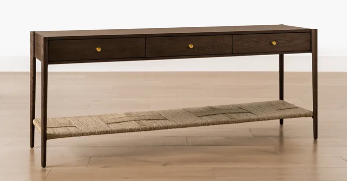 Dana Walnut Oak Console by McGee & Co.