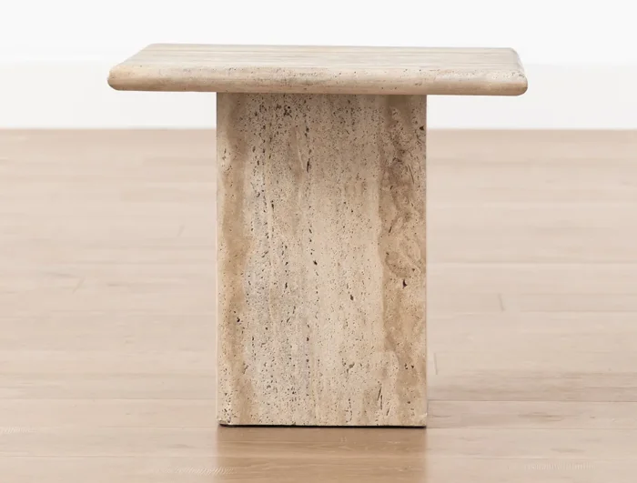 Travertine Side Table by McGee & Co.
