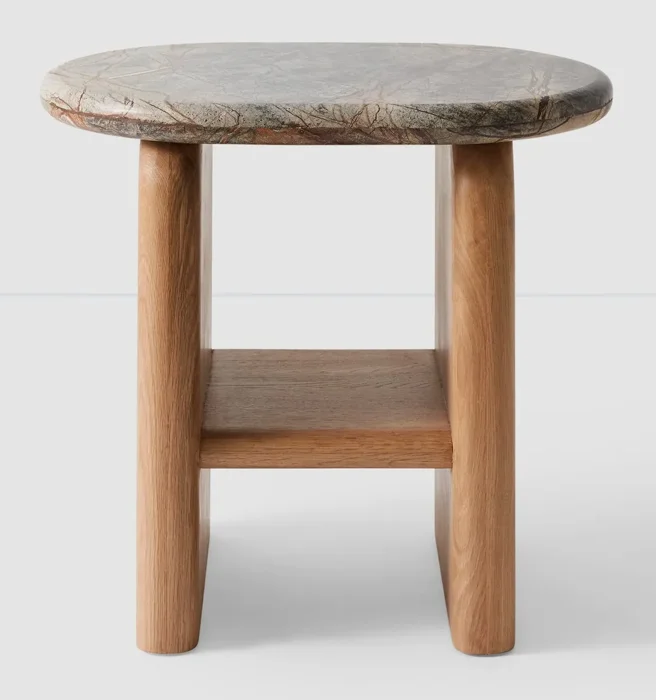 Mayra Marble Side Table by The Citizenry